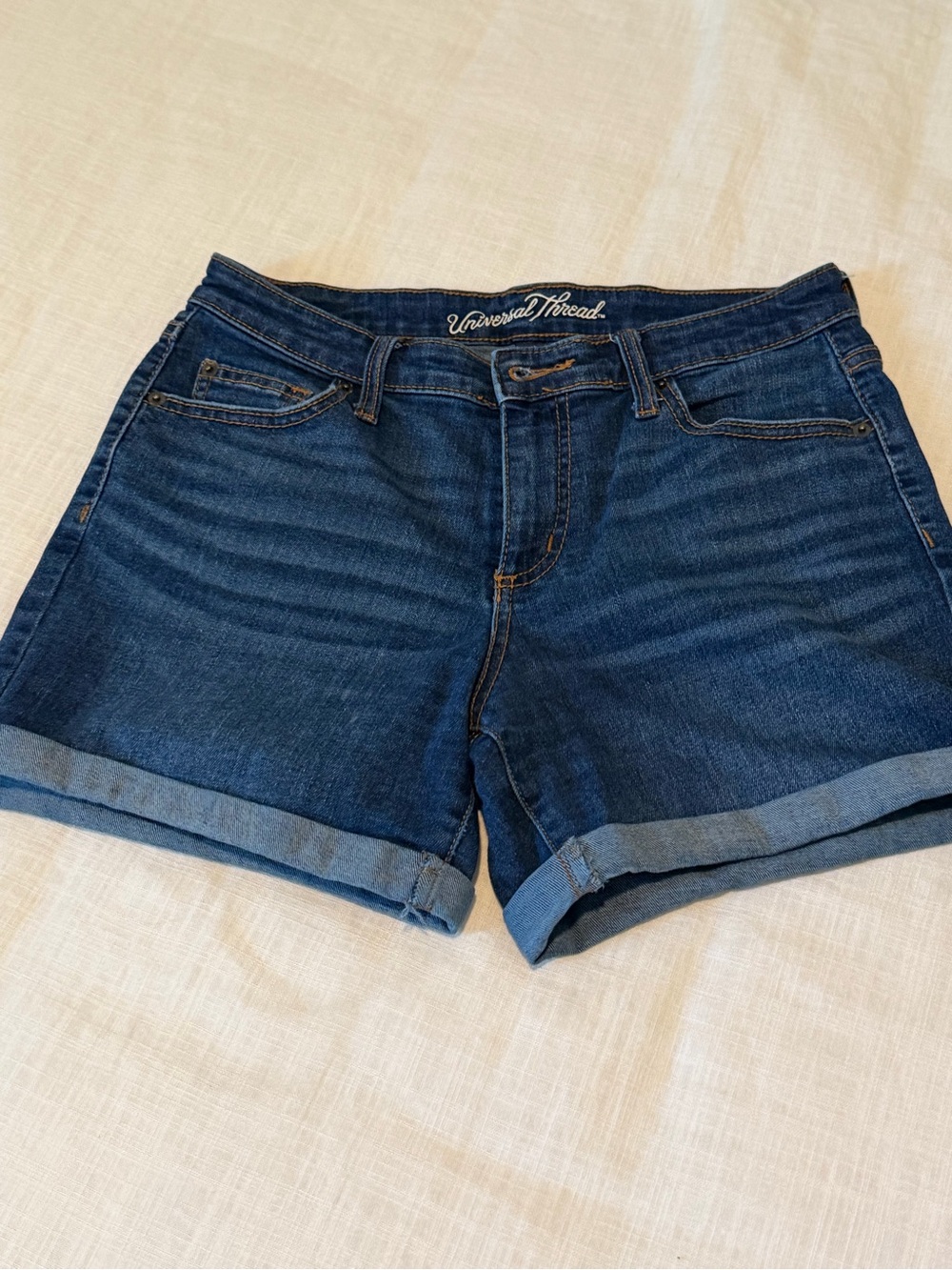Universal Thread Indigo Roll-Cuff Denim Shorts